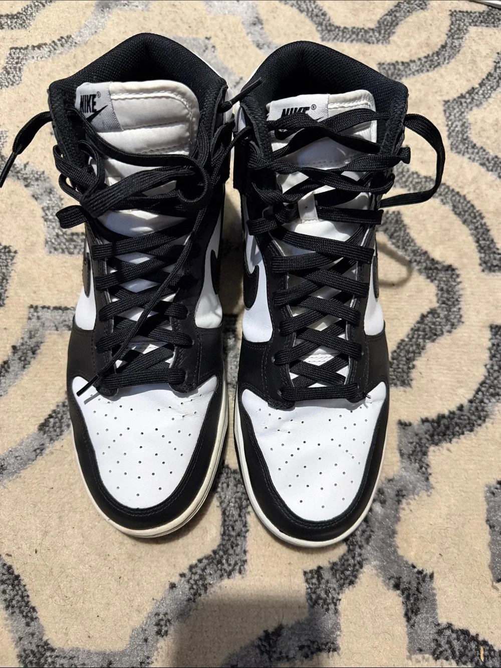 Nike Dunk High Panda Black White Men’s Size 12